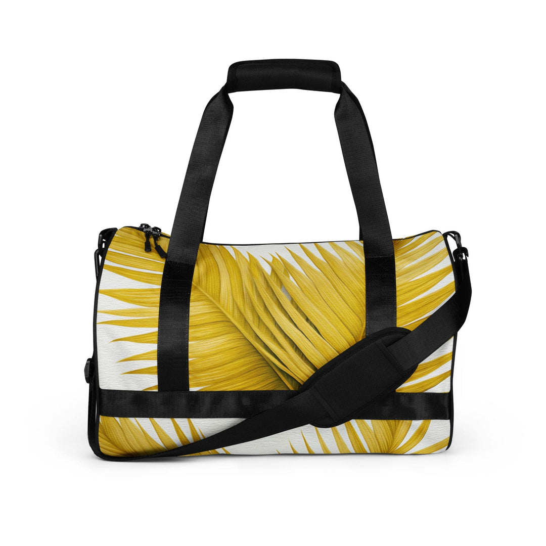 Crossbody Water-resistant Travel Bag Yellow Palm Leaves - Bags | Travel Bags