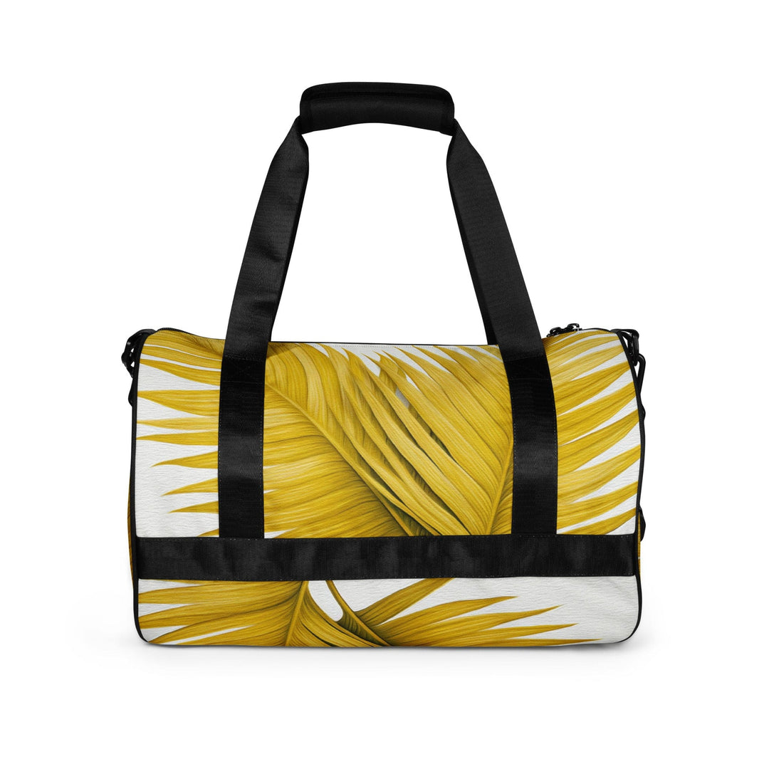 Crossbody Water-resistant Travel Bag Yellow Palm Leaves - Bags | Travel Bags