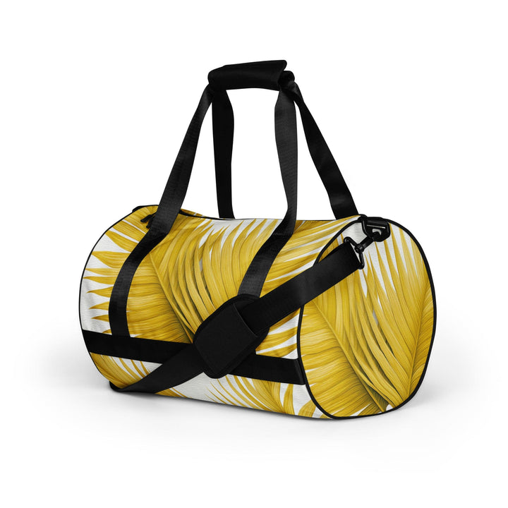 Crossbody Water-resistant Travel Bag Yellow Palm Leaves - Bags | Travel Bags