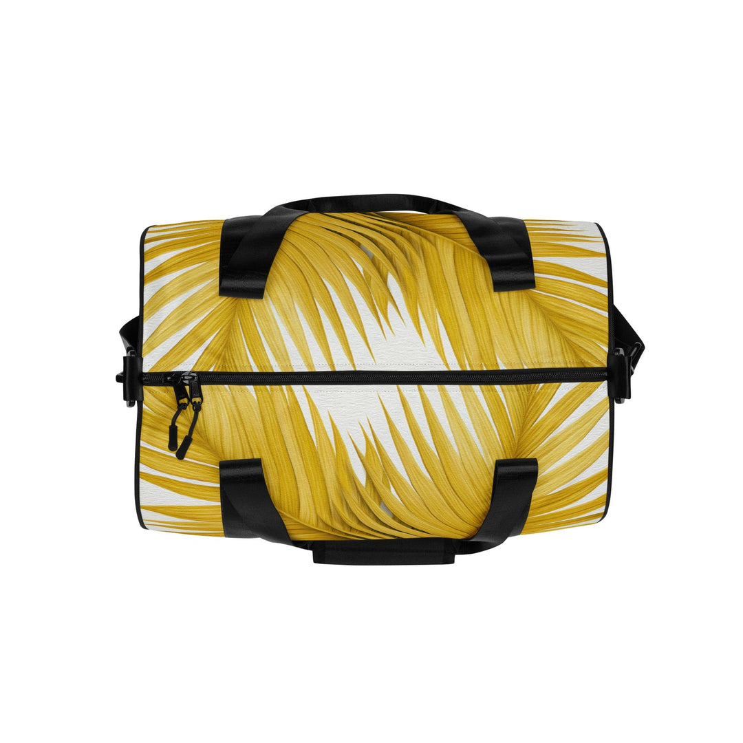 Crossbody Water-resistant Travel Bag Yellow Palm Leaves - Bags | Travel Bags