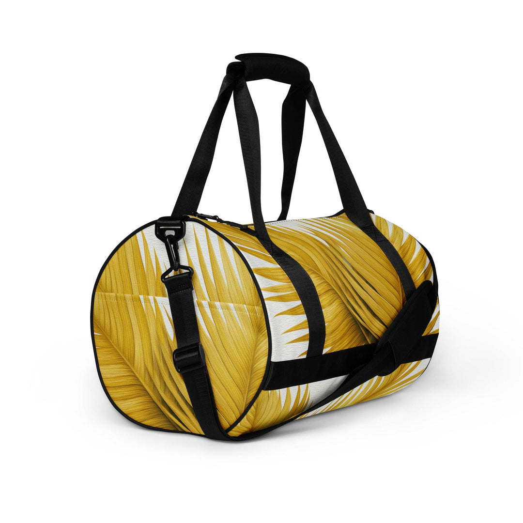 Crossbody Water-resistant Travel Bag Yellow Palm Leaves - Bags | Travel Bags