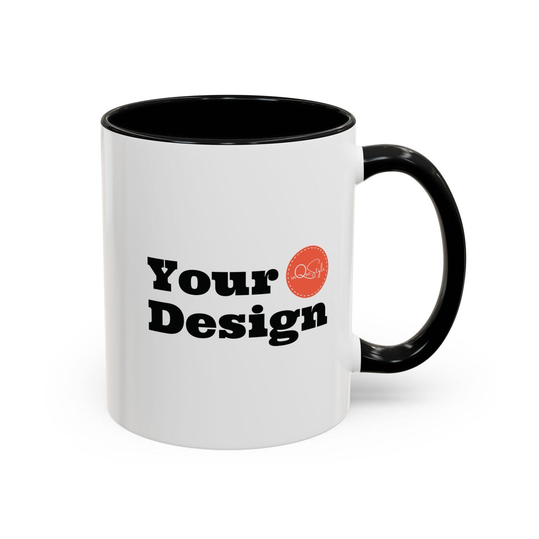 Custom Print Accent Ceramic Coffee Mug 11oz - Custom | Drinkware