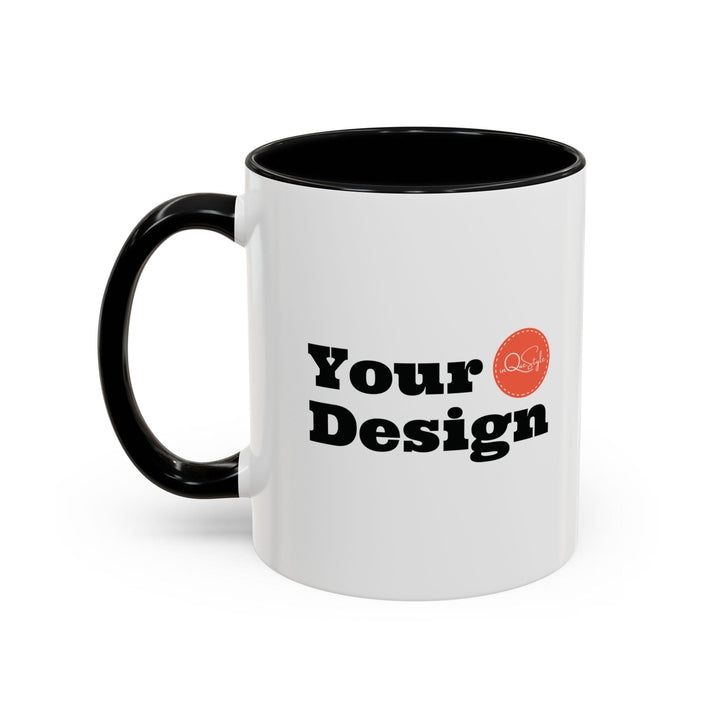 Custom Print Accent Ceramic Coffee Mug 11oz - Custom | Drinkware