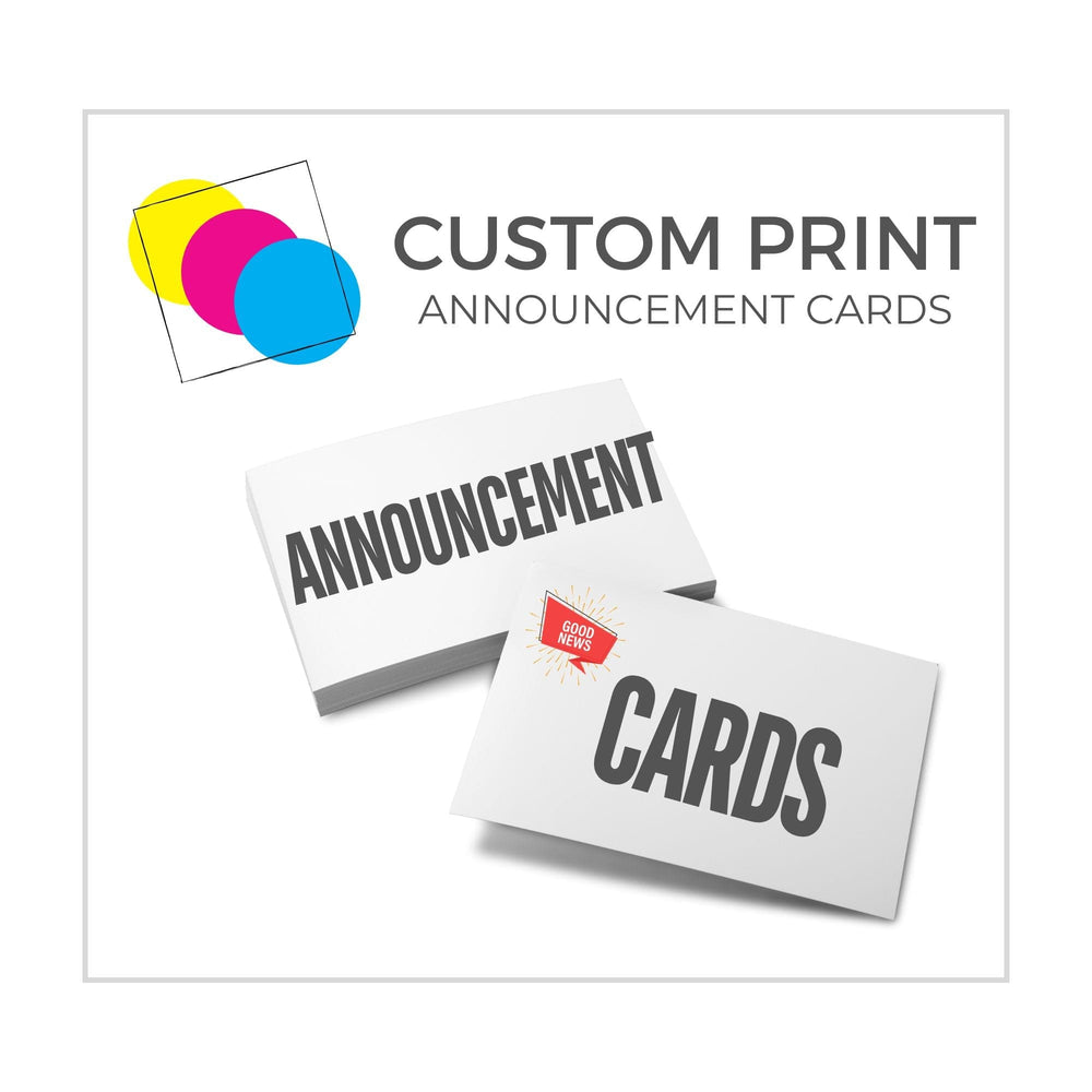 Custom Print Announcement Cards - Custom | Print | Announcement Cards