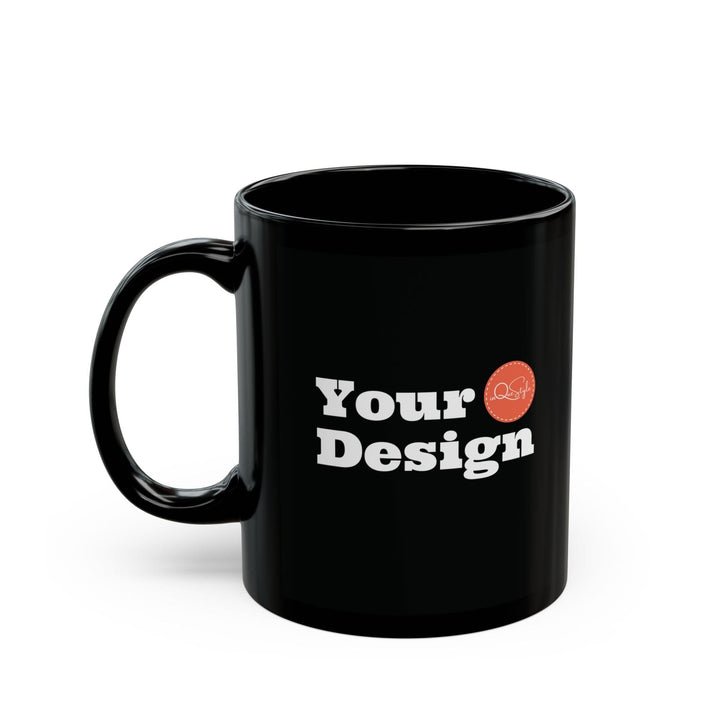 Custom Print Black Ceramic Mug 11oz - Custom | Drinkware