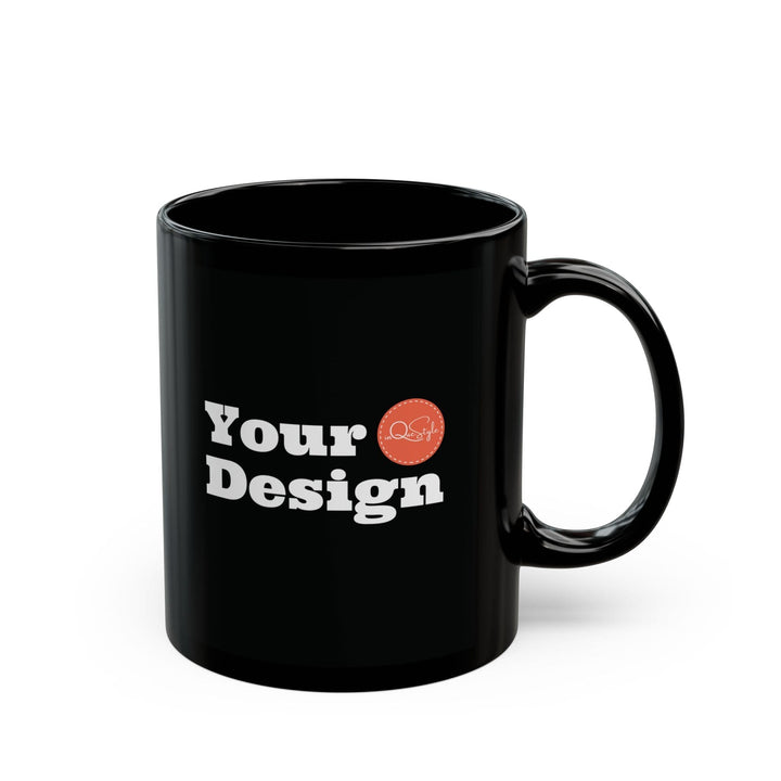 Custom Print Black Ceramic Mug 11oz - Custom | Drinkware