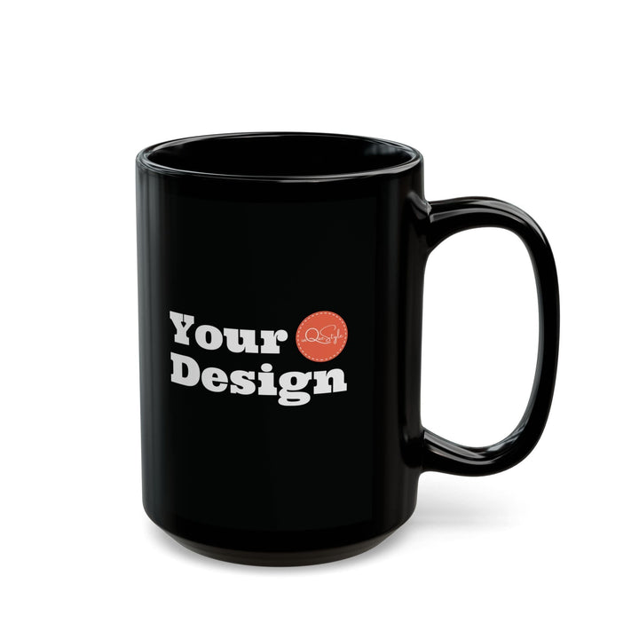 Custom Print Black Ceramic Mug 15 Oz - Custom | Drinkware