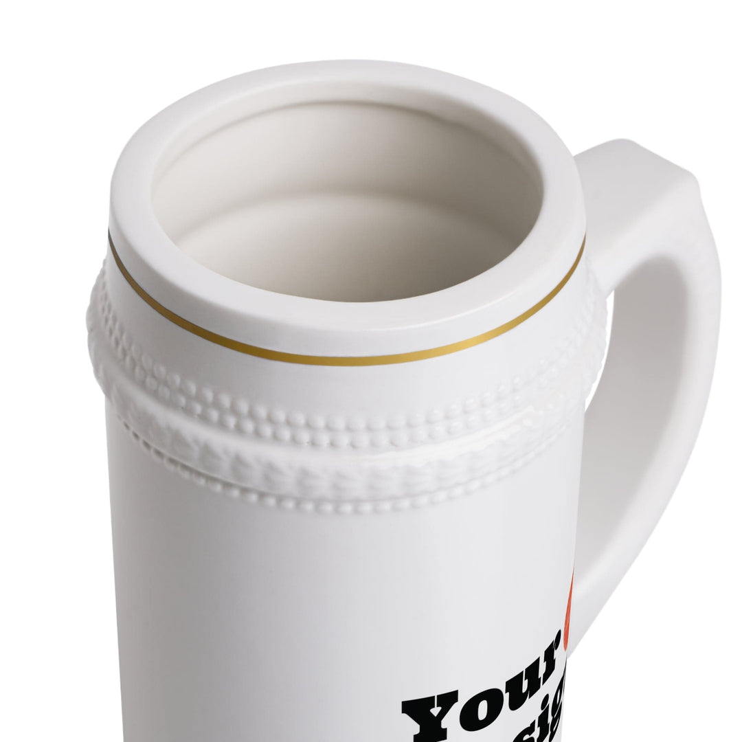 Custom Print Ceramic Stein Mug - 22oz - Custom | Drinkware