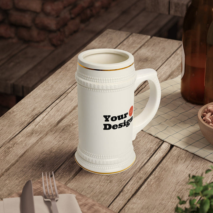 Custom Print Ceramic Stein Mug - 22oz - Custom | Drinkware