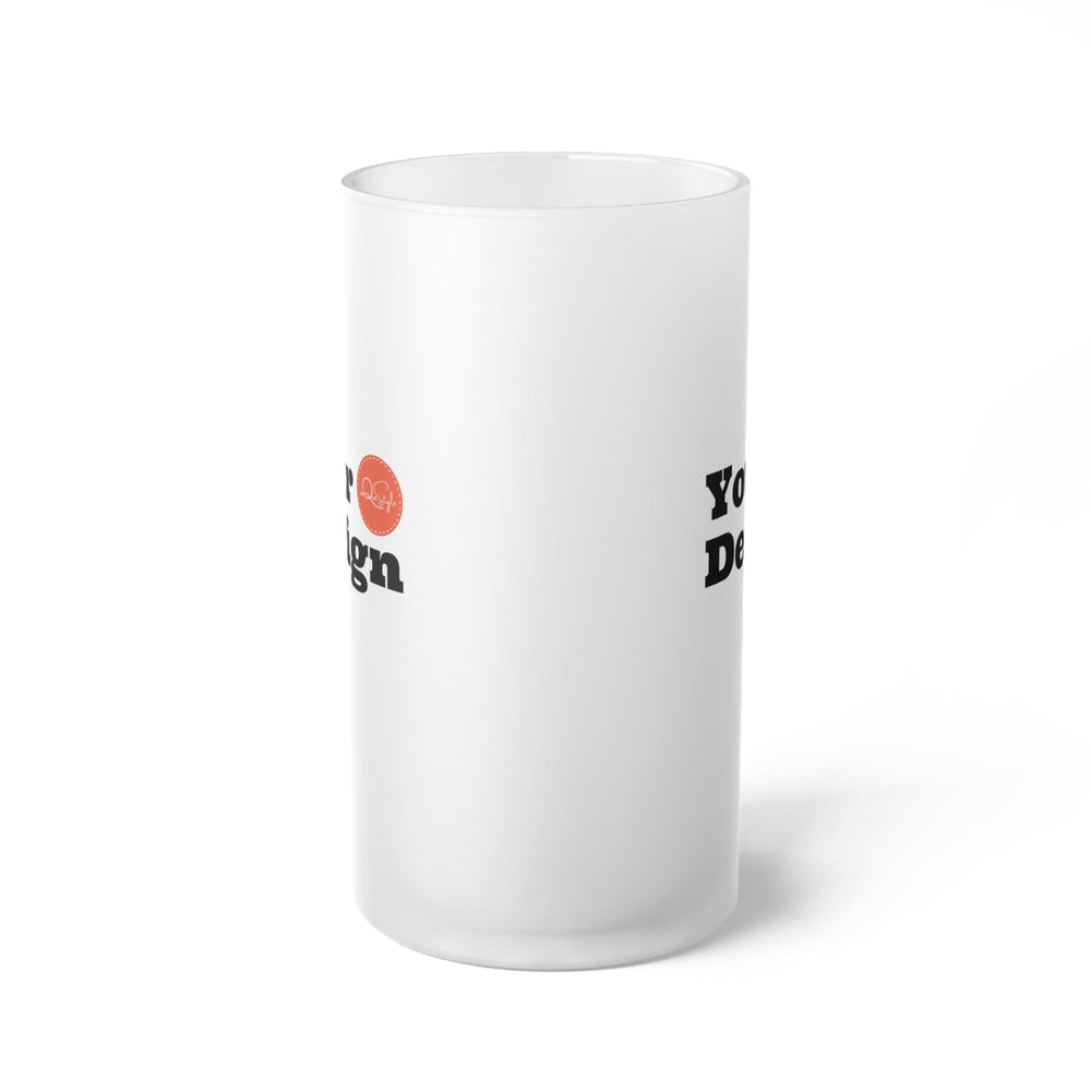 Custom Print Frosted Glass Mug 16oz - Custom | Drinkware