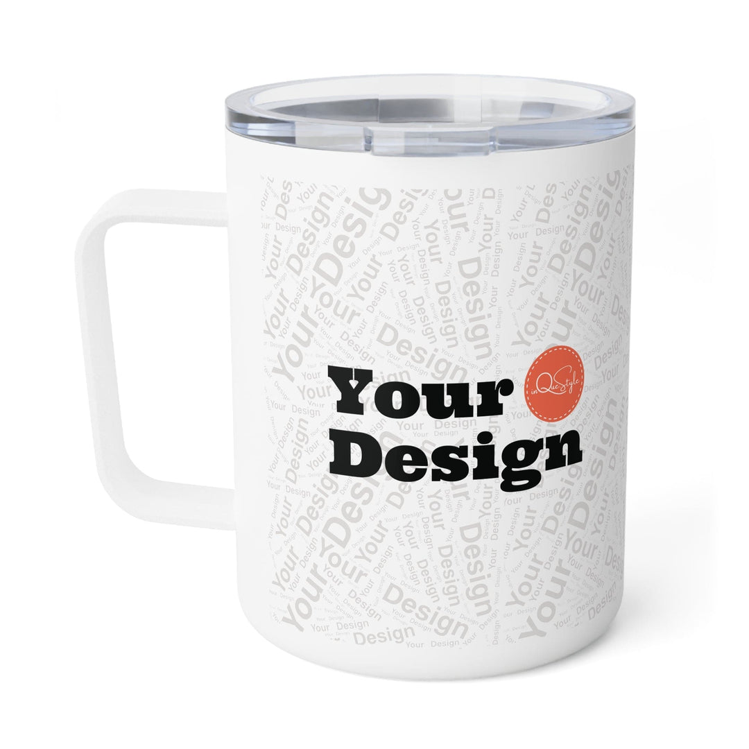 Custom Print Insulated Coffee Mug 10oz - Custom | Drinkware