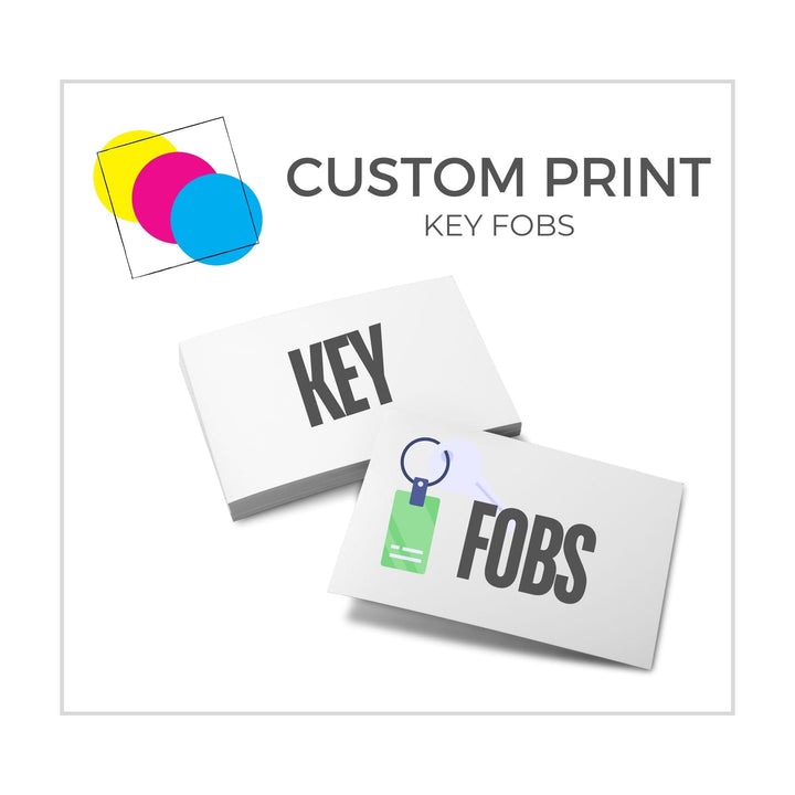 Custom Print Key Fobs - Custom | Print | Postcards