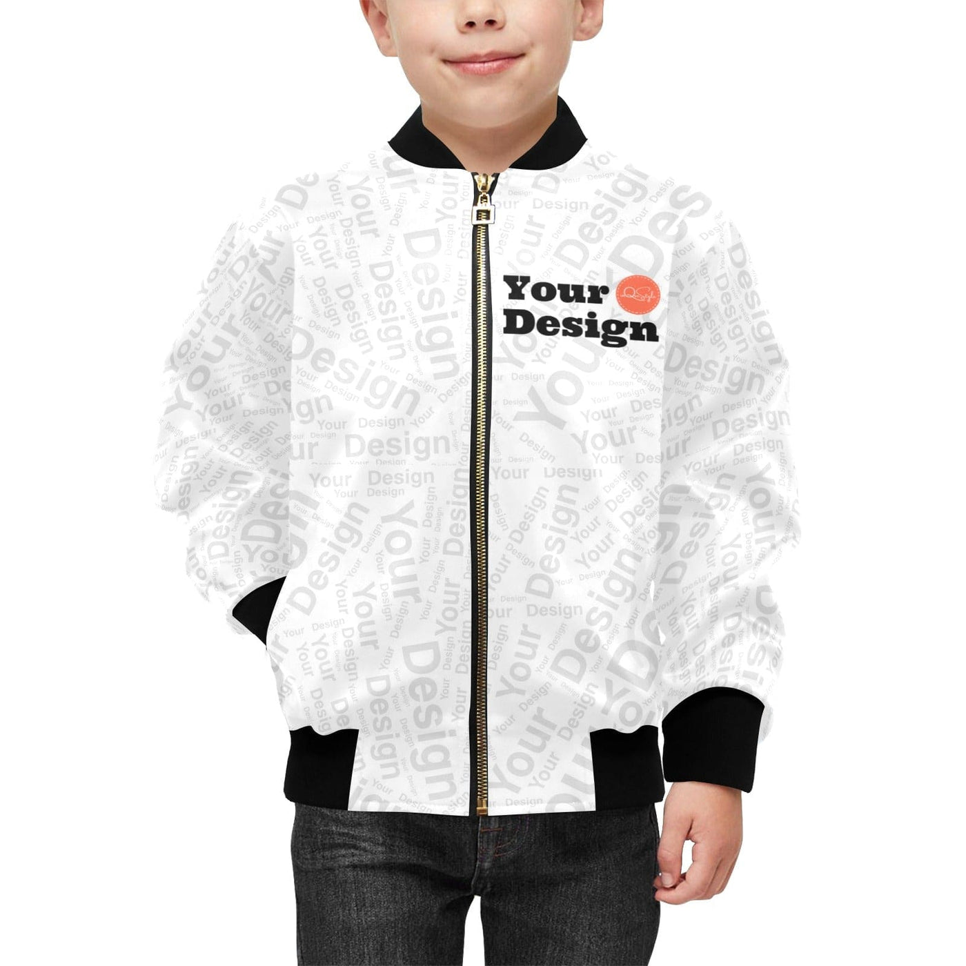 Custom Print Kids’ Bomber Jacket with Pockets - Custom | Jackets