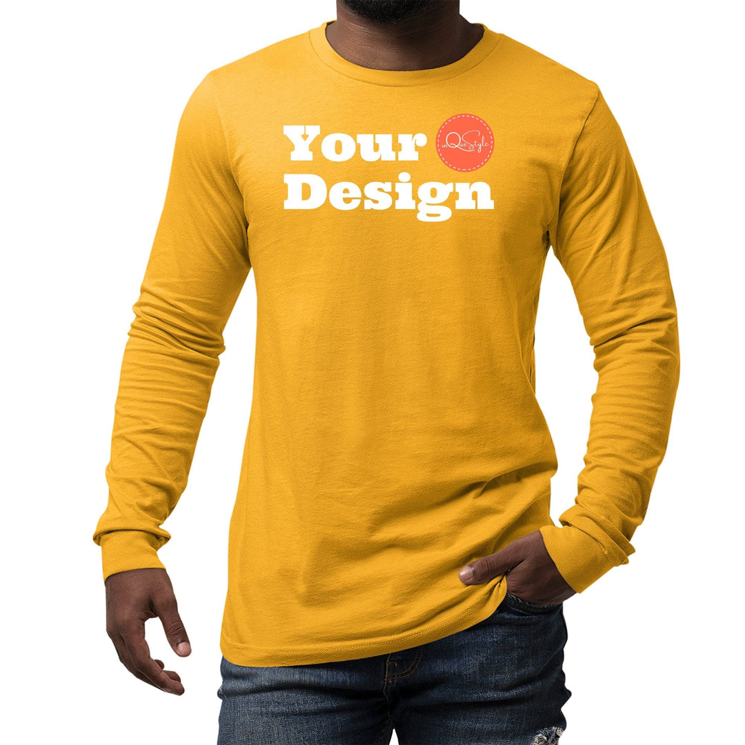 Custom Print Long Sleeve T-shirt - Custom/Apparel/Graphic Tops