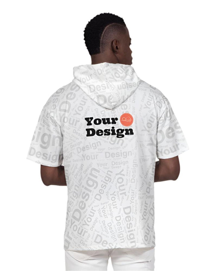 Custom Print Mens Heavyweight Short Sleeve Hoodie - Custom | Apparel