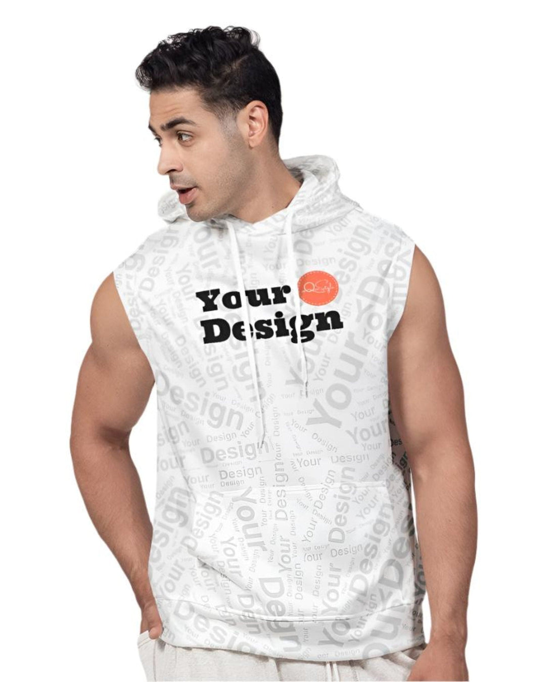 Custom Print Mens Sleeveless Tank Hoodie - Custom | Apparel | Activewear