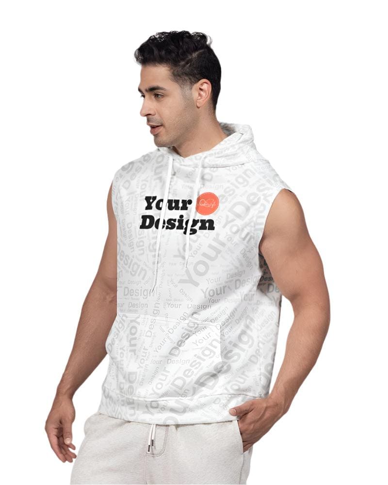 Custom Print Mens Sleeveless Tank Hoodie - Custom | Apparel | Activewear