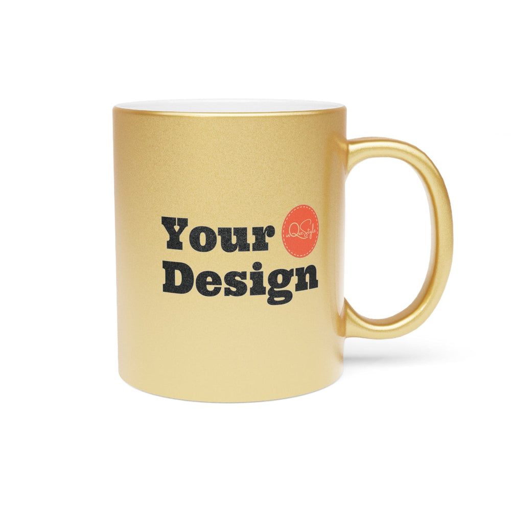 Custom Print Metallic Mug (silver\gold) 11oz - Custom | Drinkware