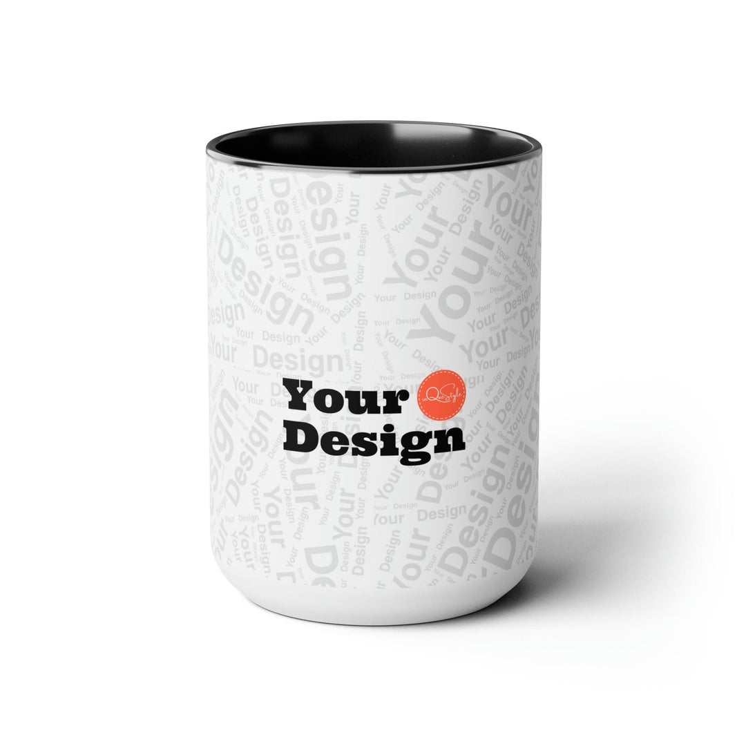 Custom Print Two-tone Coffee Mugs 15oz - Custom | Drinkware