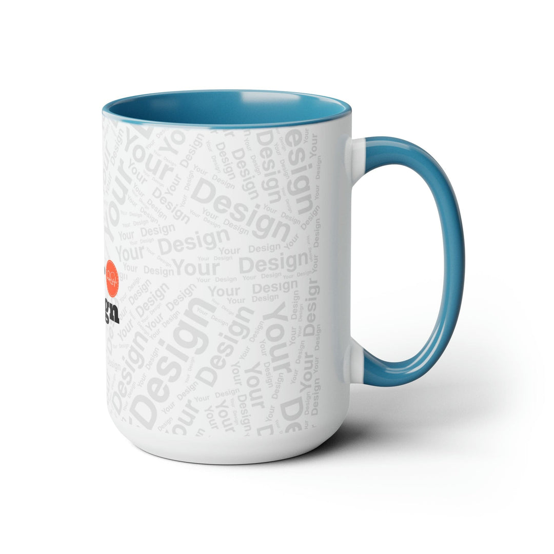 Custom Print Two-tone Coffee Mugs 15oz - Custom | Drinkware