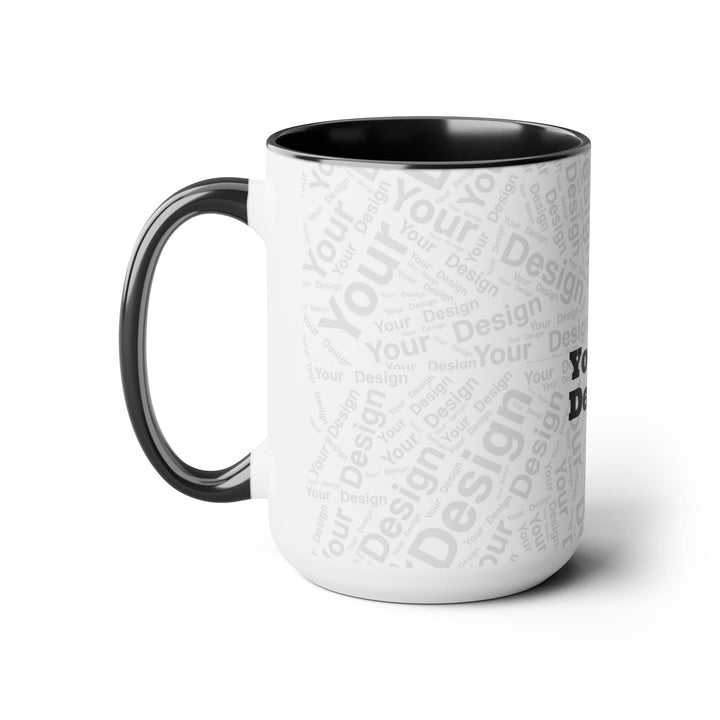 Custom Print Two-tone Coffee Mugs 15oz - Custom | Drinkware