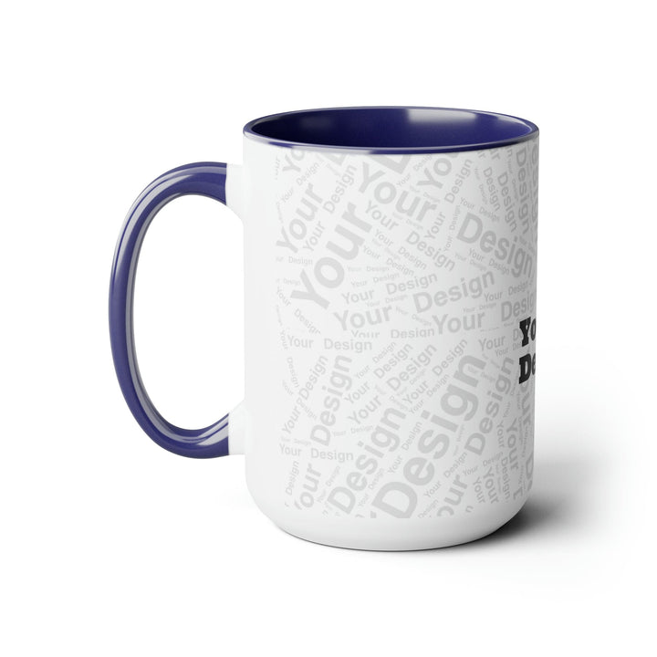 Custom Print Two-tone Coffee Mugs 15oz - Custom | Drinkware