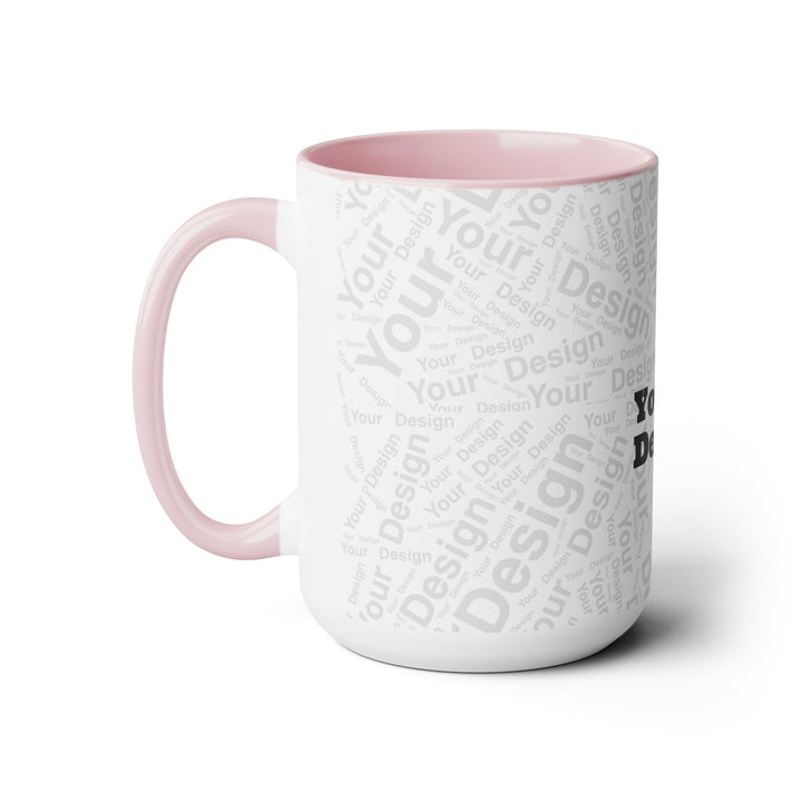 Custom Print Two-tone Coffee Mugs 15oz - Custom | Drinkware