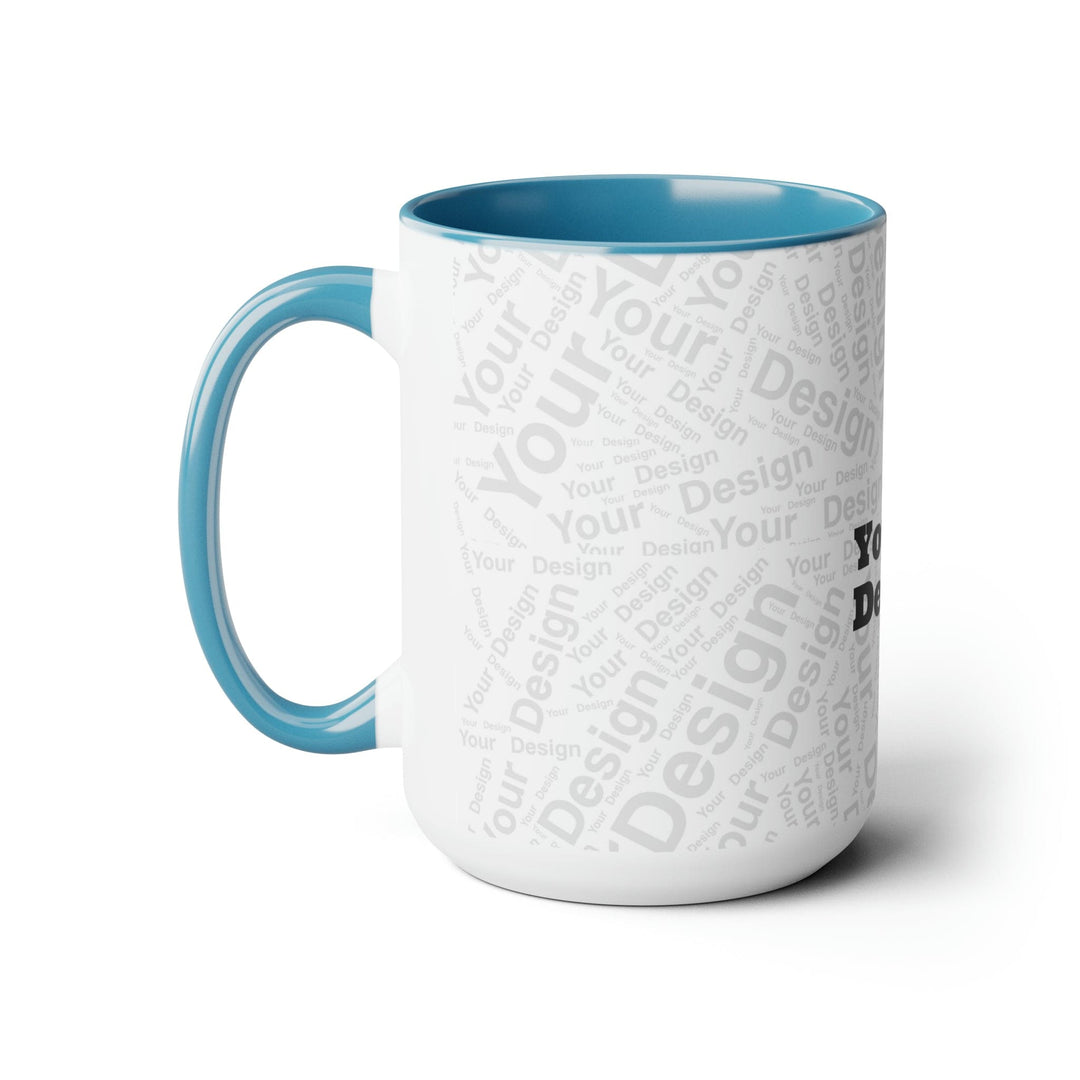 Custom Print Two-tone Coffee Mugs 15oz - Custom | Drinkware