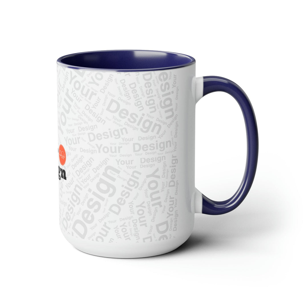 Custom Print Two-tone Coffee Mugs 15oz - Custom | Drinkware