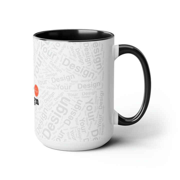 Custom Print Two-tone Coffee Mugs 15oz - Custom | Drinkware