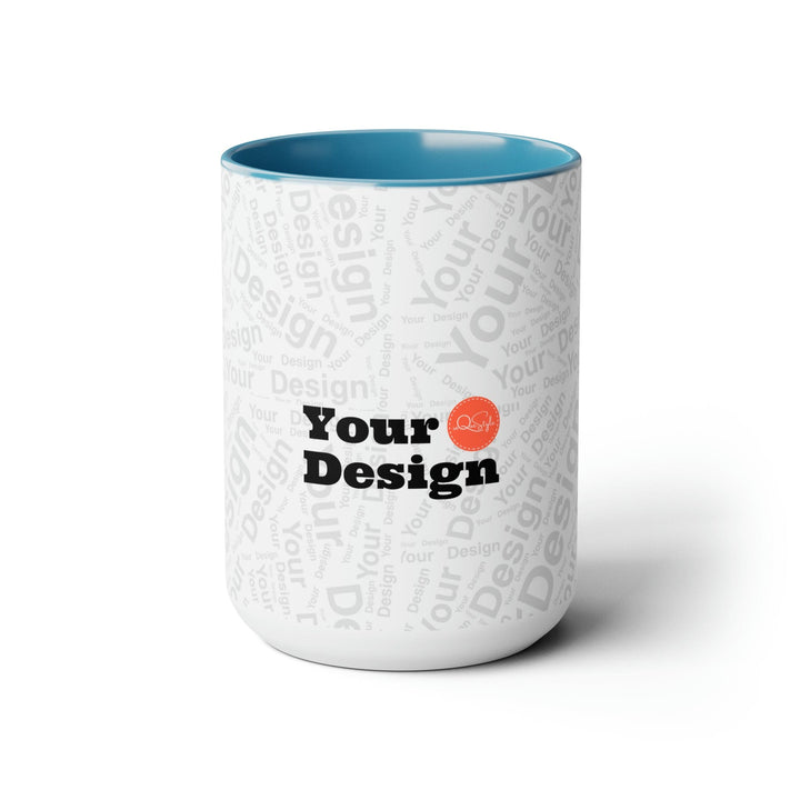 Custom Print Two-tone Coffee Mugs 15oz - Custom | Drinkware