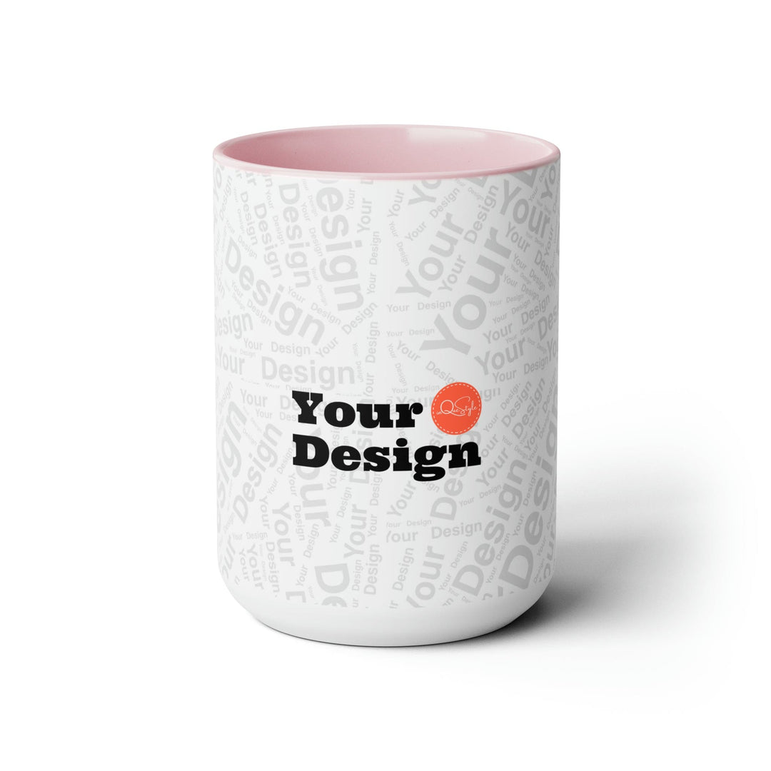 Custom Print Two-tone Coffee Mugs 15oz - Custom | Drinkware