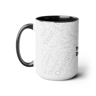 Custom Print Two-Tone Coffee Mugs 15oz - Custom | Mugs