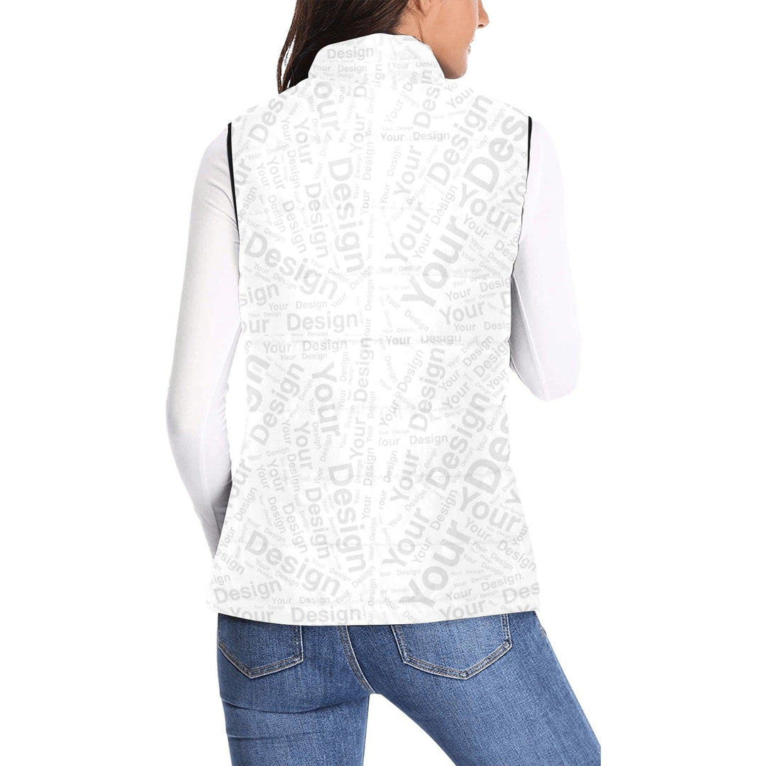 Custom Print Womens Quilted Vest Jacket - Custom | Outerwear | Jackets