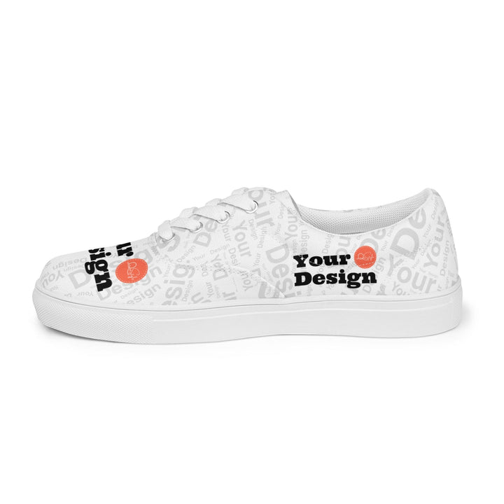 Custom Print Womens Lace-up Canvas Athletic Shoes - Custom | Shoes