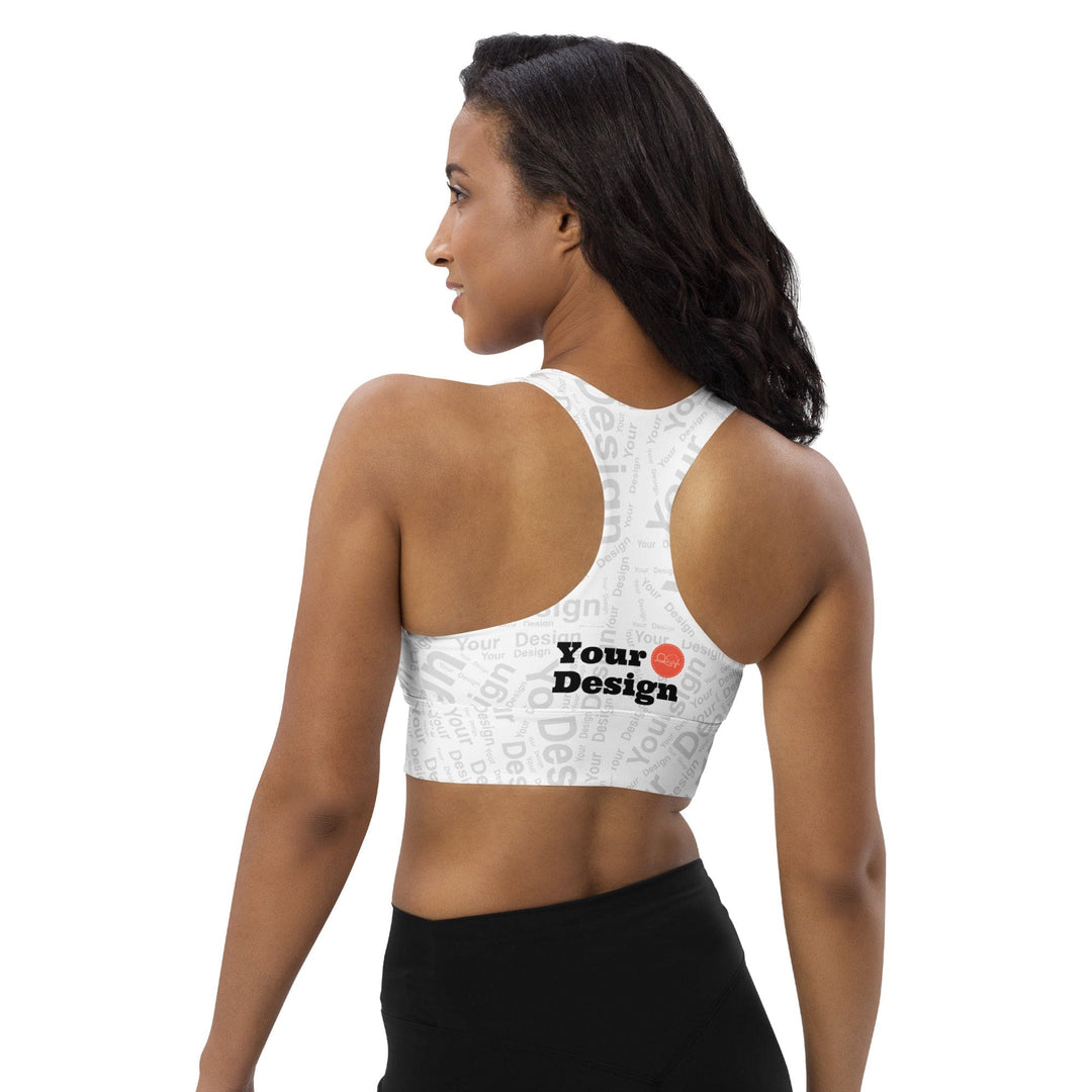 Custom Print Womens Longline Sports Bra - Custom | Apparel | Fitness