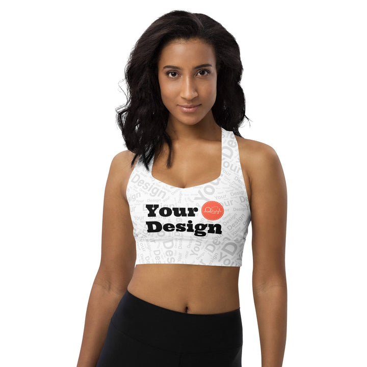 Custom Print Womens Longline Sports Bra - Custom | Apparel | Fitness