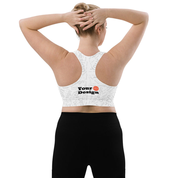 Custom Print Womens Longline Sports Bra - Custom | Apparel | Fitness