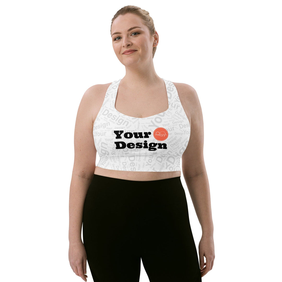 Custom Print Womens Longline Sports Bra - Custom | Apparel | Fitness