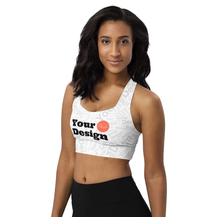 Custom Print Womens Longline Sports Bra - Custom | Apparel | Fitness