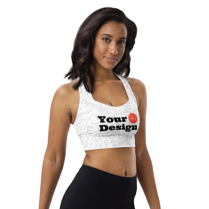 Custom Print Womens Longline Sports Bra - Custom | Apparel | Fitness