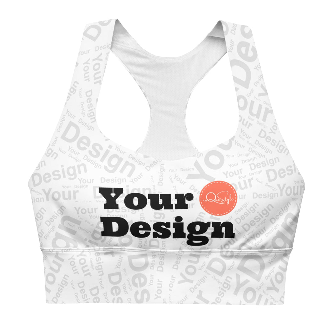 Custom Print Womens Longline Sports Bra - Custom | Apparel | Fitness