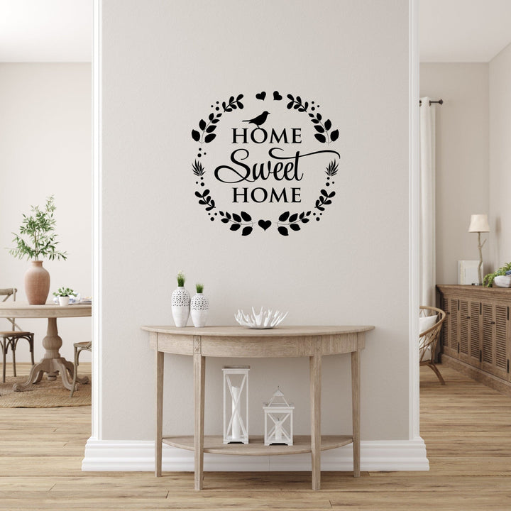 Decor - Home Sweet Home Removable Vinyl Wall Decal Easy Peel and Stick Wall Art