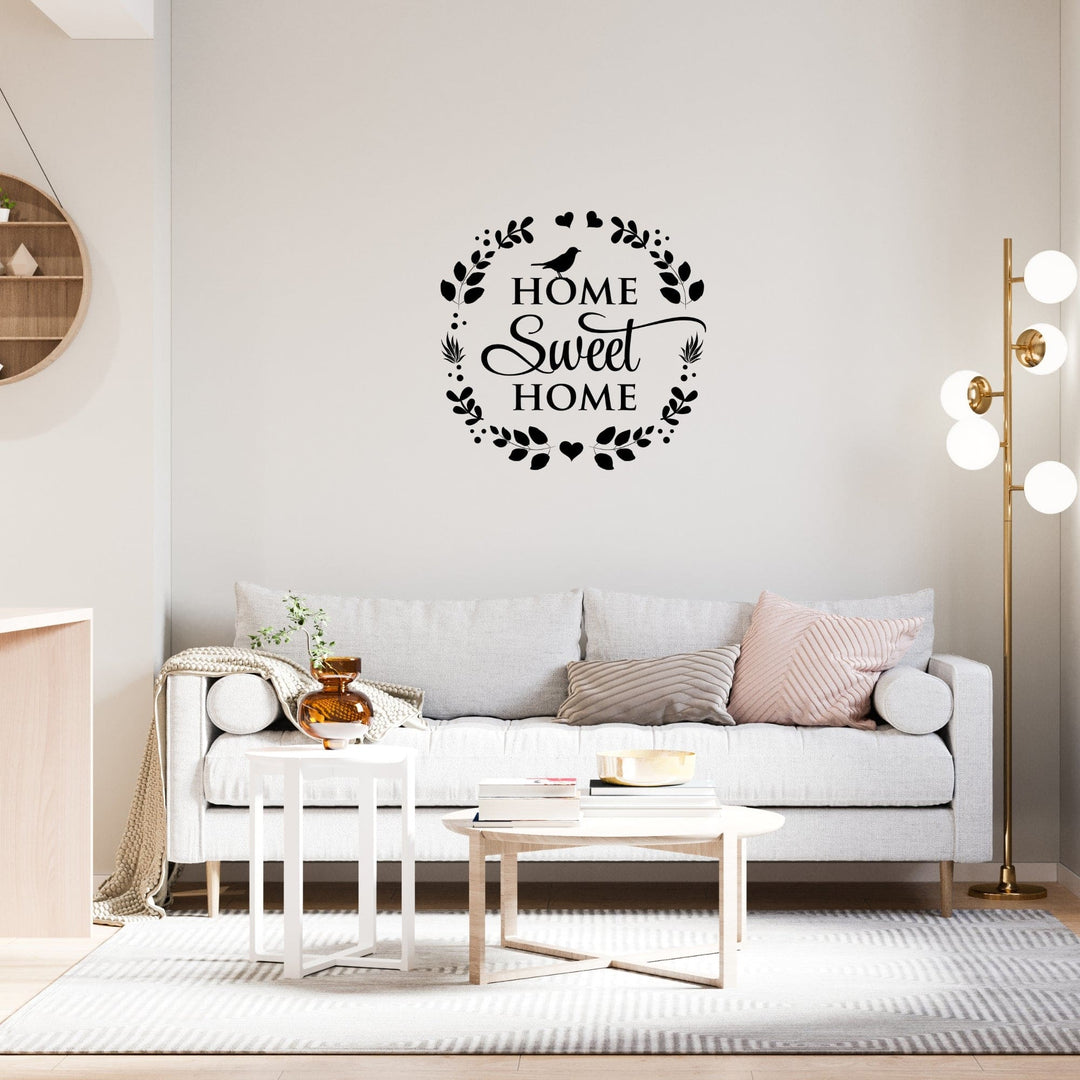 Decor - Home Sweet Home Removable Vinyl Wall Decal Easy Peel and Stick Wall Art