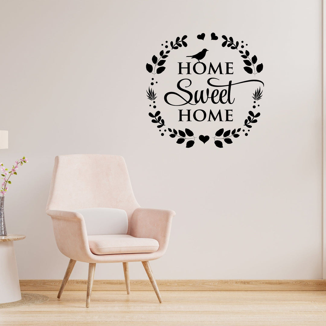 Decor - Home Sweet Home Removable Vinyl Wall Decal Easy Peel and Stick Wall Art