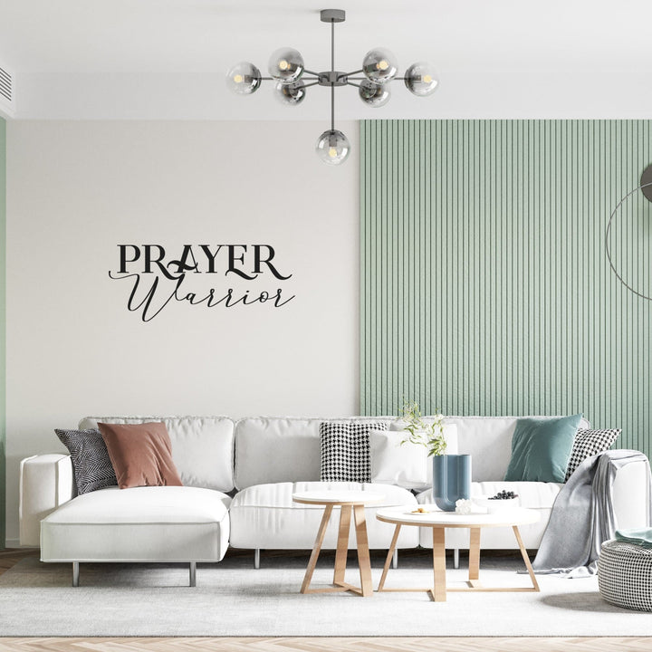 Decor - Prayer Warrior Removable Vinyl Wall Decal Easy Peel and Stick Wall Art