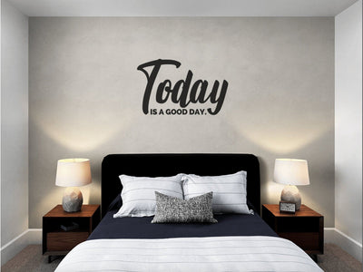 Decor - Today Is a Good Day Removable Vinyl Wall Decal Easy Peel And Stick Wall
