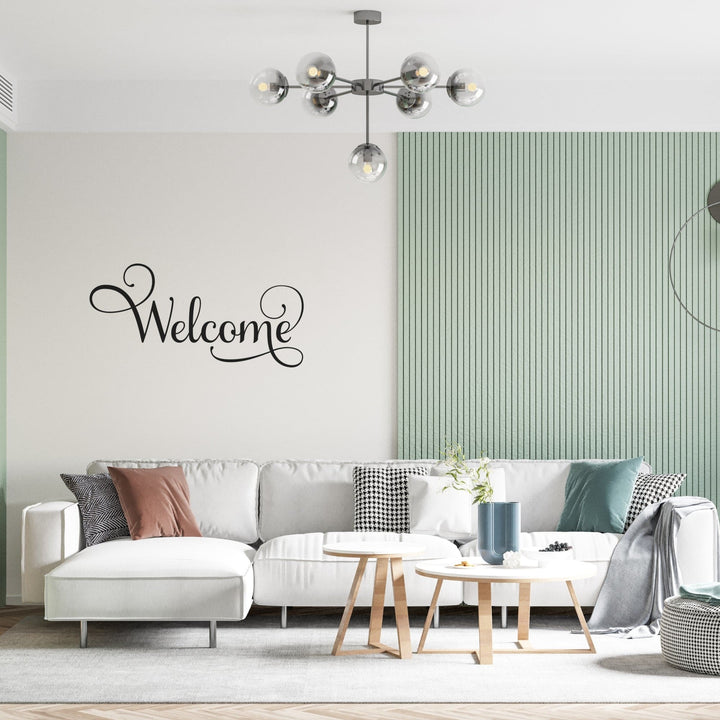 Decor - Welcome Removable Vinyl Wall Decal Easy Peel and Stick Wall Art