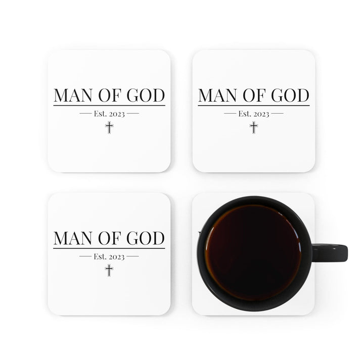 Decorative Coaster Set 4-piece Say It Soul Man Of God T-shirt Christian