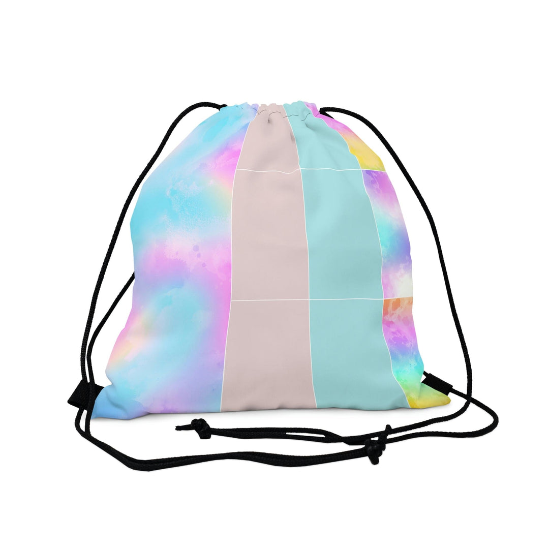 Decorative Drawstring Bag - Pastel Colorblock S1 - Bags/Drawstring